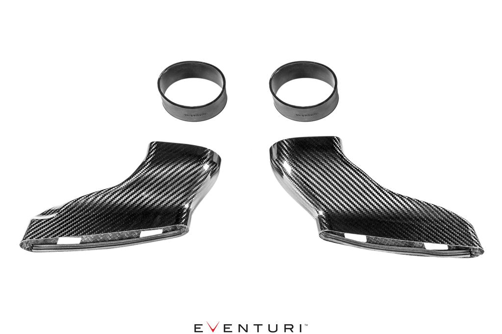 Eventuri Mercedes W205 C63 - C63S AMG Black Carbon V2 Duct Upgrade Kit For V1