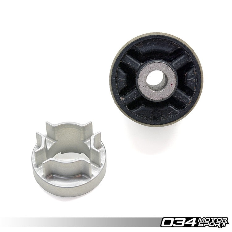 034 Motorsport Rear Differential Carrier Mount Insert Kit, B6-B7 Audi A4-S4-RS4, Billet Aluminum