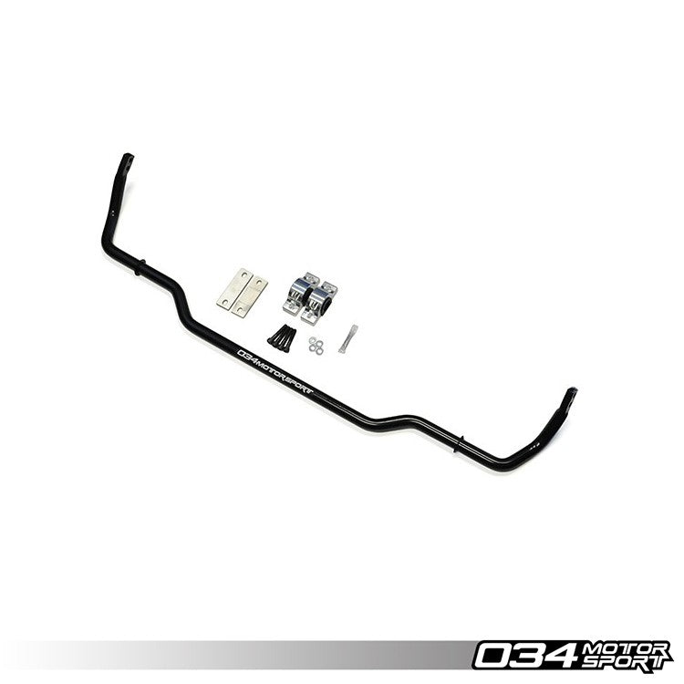 034 Motorsport Solid Rear Sway Bar, Mkv-Mkvi Volkswagen Golf-GTI-Jetta-Gli-Rabbit & 8J-8P Audi TT-A3 FWD, Adjustable
