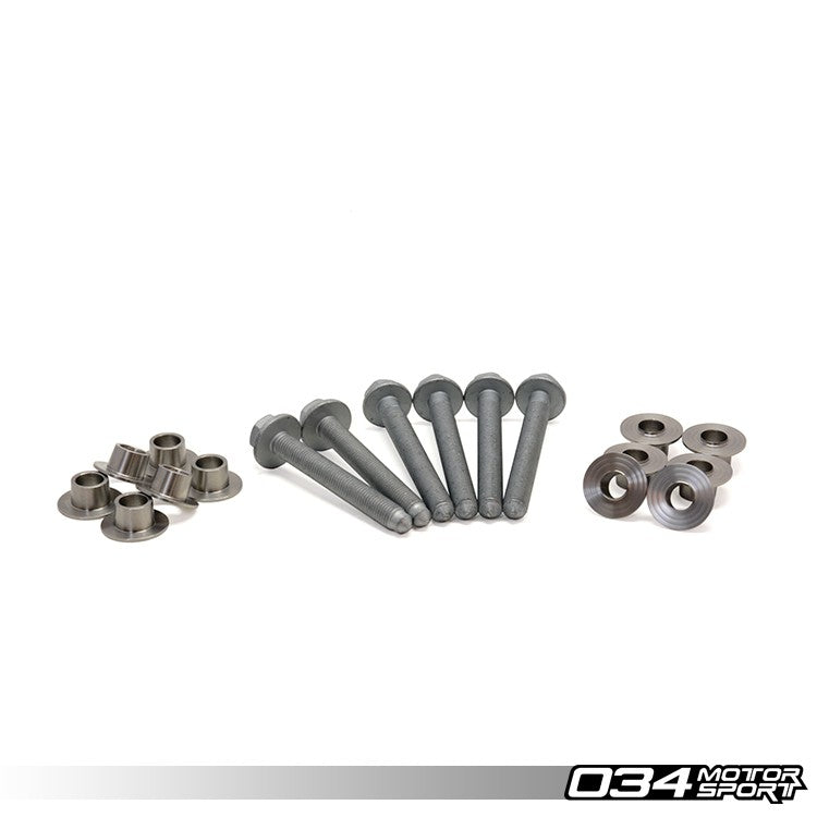 034 Motorsport Stainless Steel Subframe Locking Collar Upgrade Kit, Mkv-Mkvi Volkswagen Golf-Jetta-GTI-Gli & 8P Audi A3