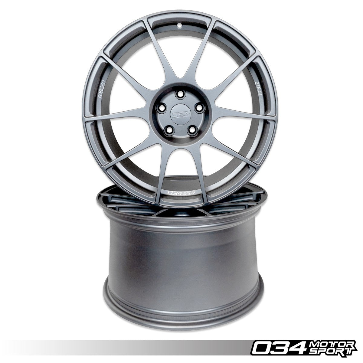 034 Motorsport ZTF-01 Forged Wheel Set, Gen 1 & Gen 1.5 Audi R8 4.2 V8 & 5.2 V10