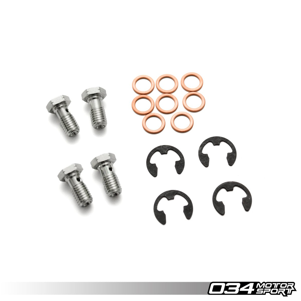 034 Motorsport Stainless Steel Braided Brake Line Kit, 8P Audi A3 & Mkvi Volkswagen Golf-Rabbit-GTI-Jetta-Gli W- Bosch Calipers