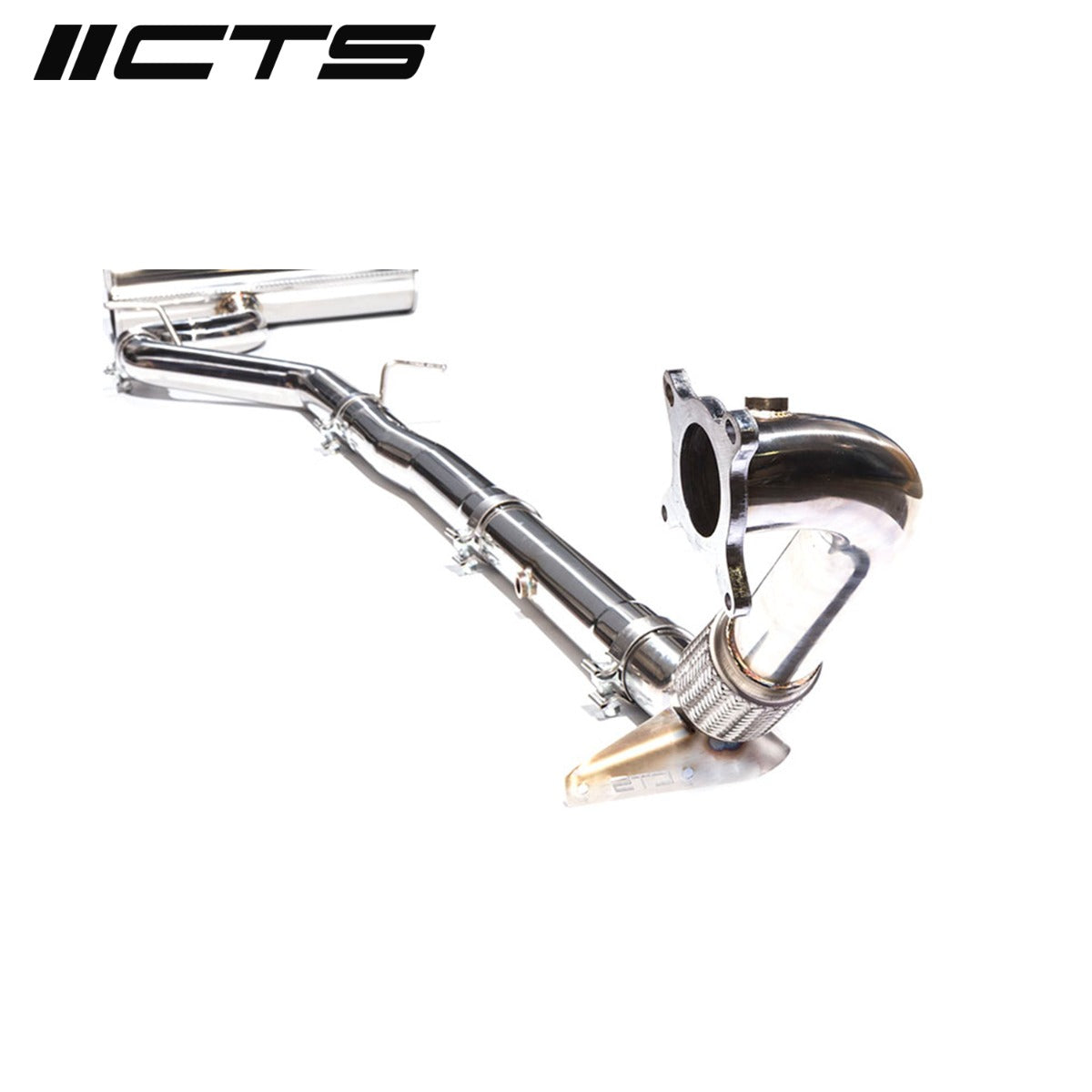 CTS TURBO VW MK6 GOLF R 3″ TURBO BACK EXHAUST HIGH-FLOW CAT