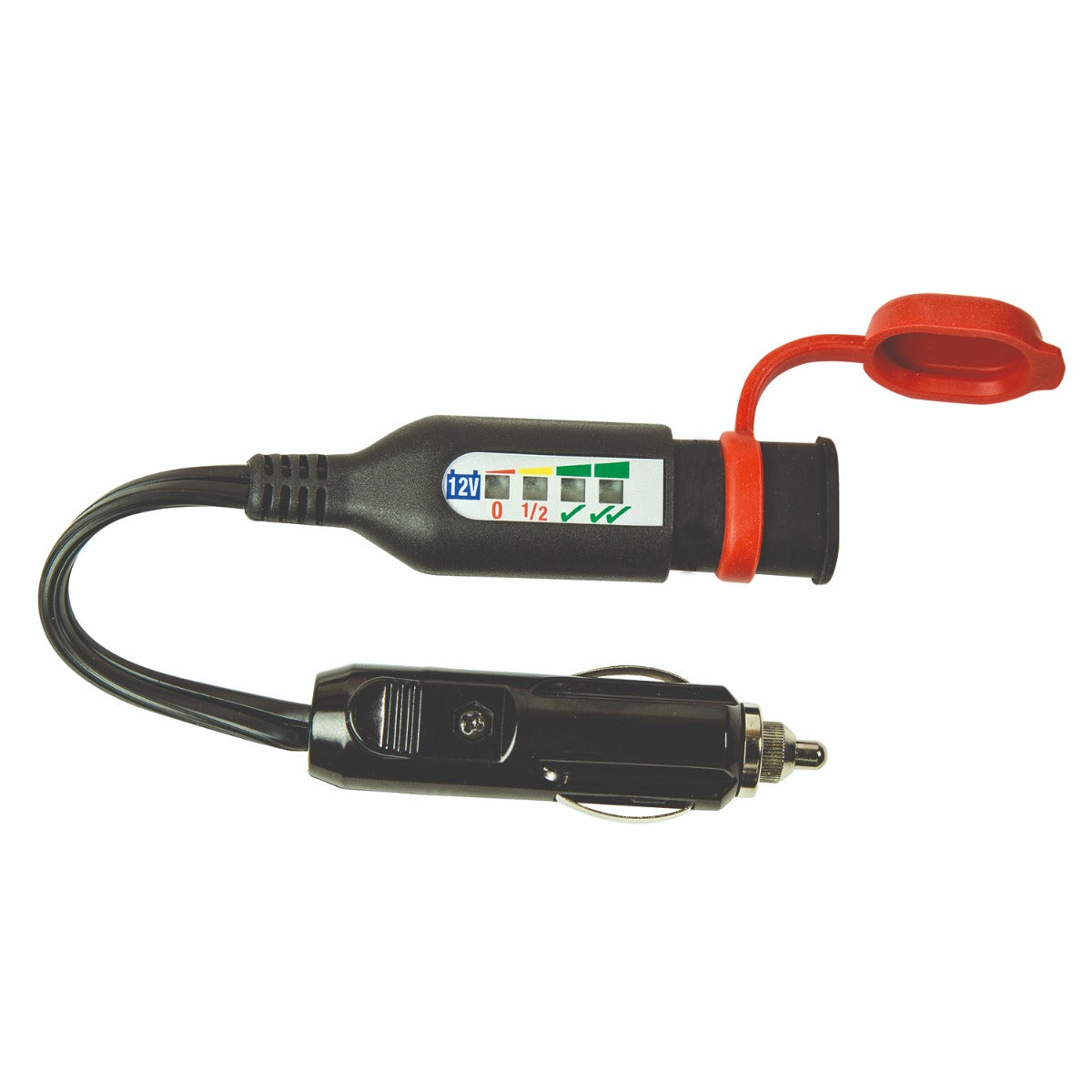 OPTIMATE MONITOR, BATTERY STATUS - CHARGE SYSTEM MONITOR FOR 12V LEAD-ACID, WITH AUTO PLUG (UH009-AC5)