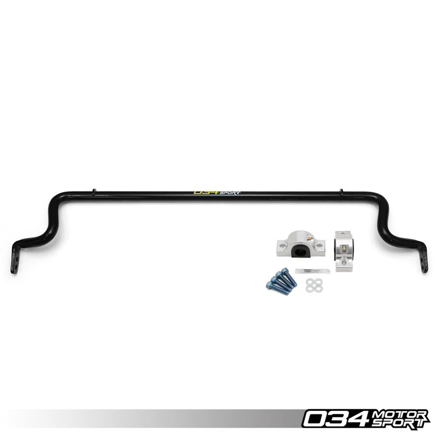 034 Motorsport Adjustable Solid Rear Sway Bar, B8-B8.5 Audi A4-S4-RS4, A5-S5-RS5