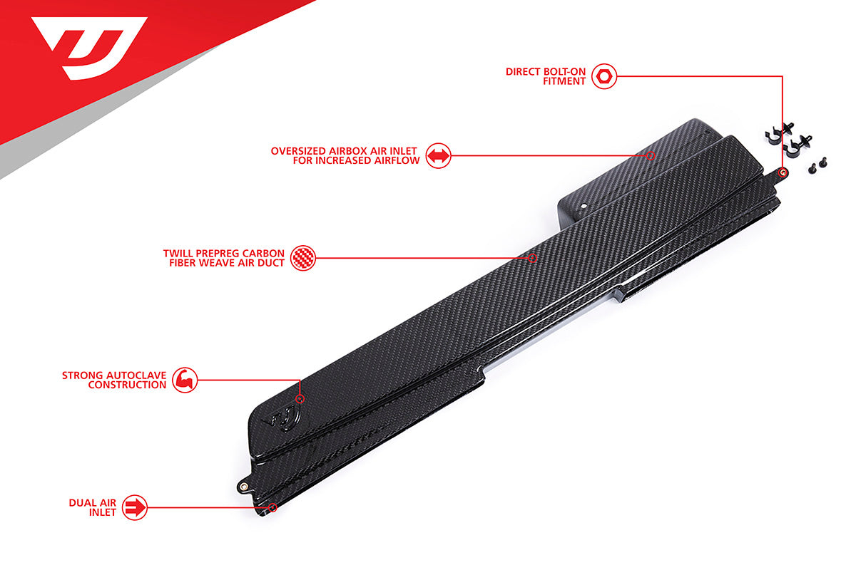 UNITRONIC CARBON FIBER AIR DUCT FOR TIGUAN MK2 GEN3B - UH026-INA