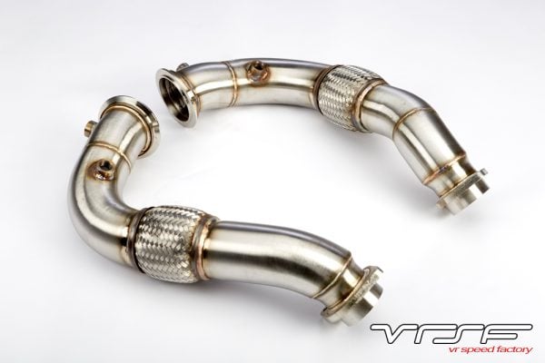 VRSF Stainless Steel Catless Downpipes for V8 N63 08-16 BMW 550i, 650i, 750Li, X5, X6 X5M & X6M