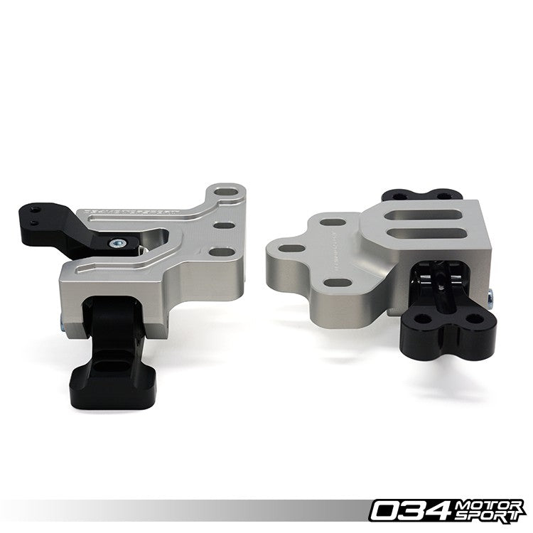 034 Motorsport Motorsport Streetsport Engine-Transmission Mount Pair, Mkv-Mkvi Volkswagen Golf-Jetta-GTI-Gli & 8J-8P Audi A3-TT 2.0T, Billet Aluminum