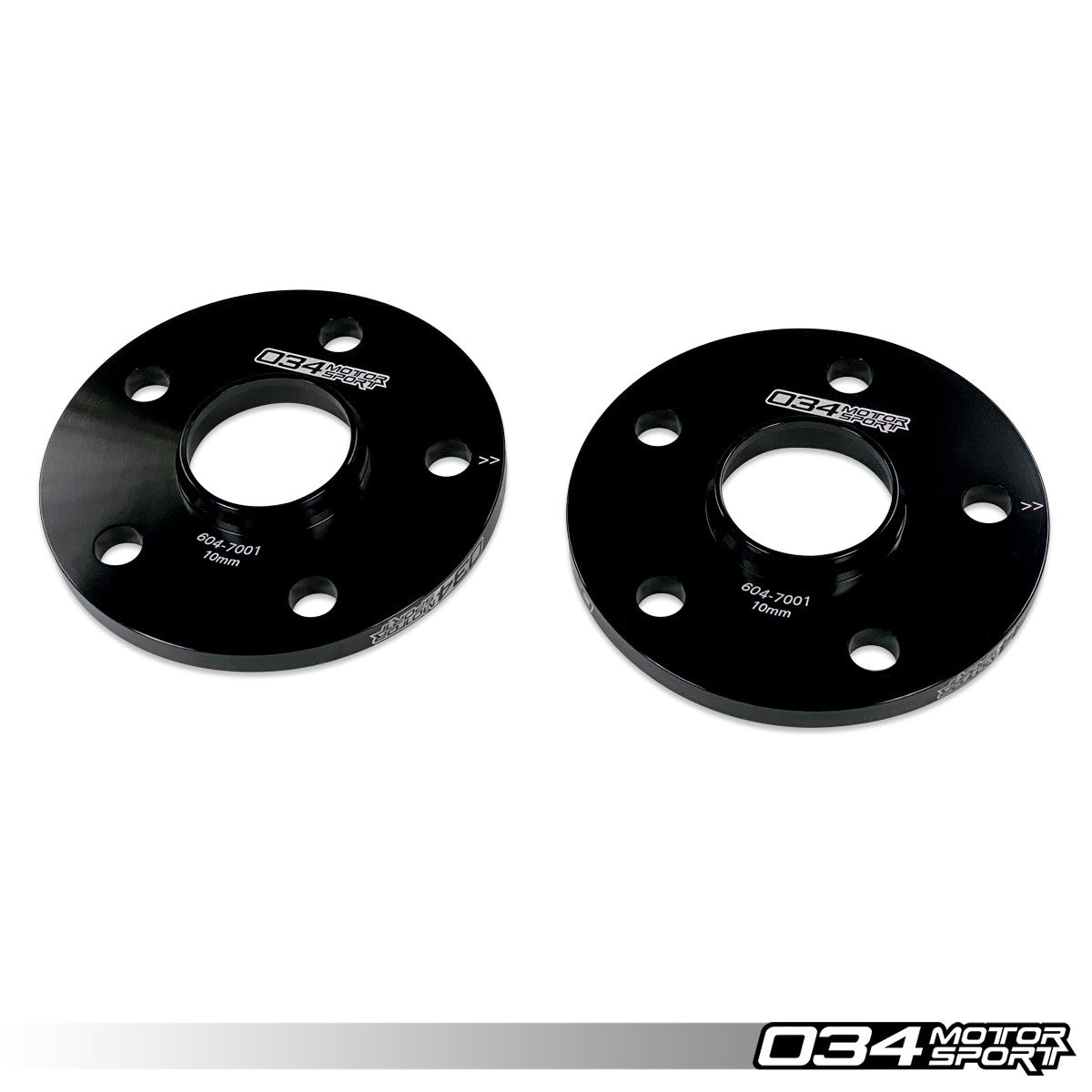 034 Motorsport Wheel Spacer Pair, 10mm, Audi-Volkswagen 5X112mm With 57.1mm Center Bore