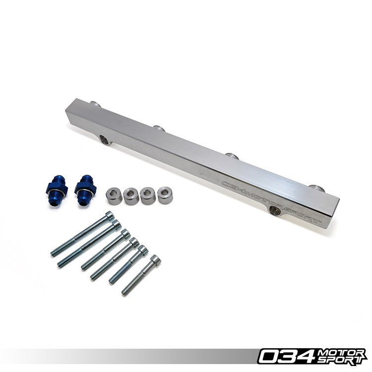 034 Motorsport Fuel Rail, Audi-Volkswagen 1.8T, Billet Aluminum