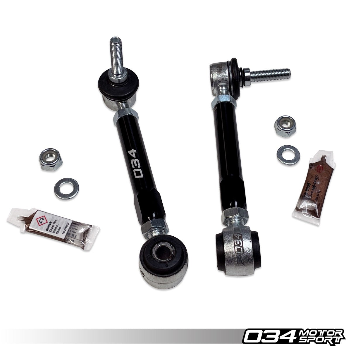 034 Motorsport Dynamic+ Billet Adjustable Front Sway Bar End Links For B8-B9 Audi A4-S4-A5-S5-RS5-SQ5-Allroad, C7-C8 Audi A6-A7-S6-S7