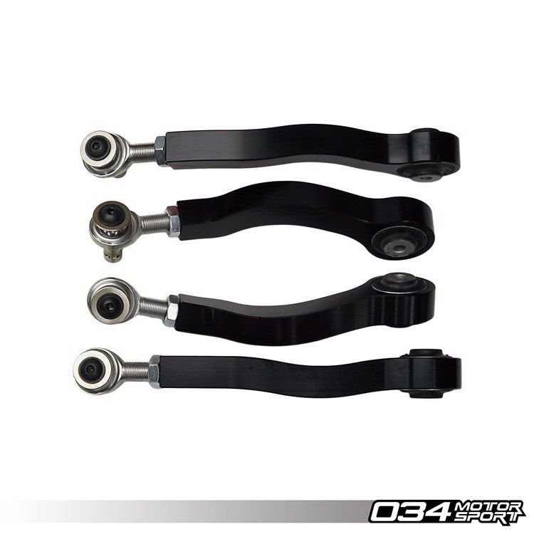 034 Motorsport Density Line Adjustable Upper Control Arm Kit, Track Spec, B8 Audi A4-S4-RS4, A5-S5-RS5, Q5-SQ5