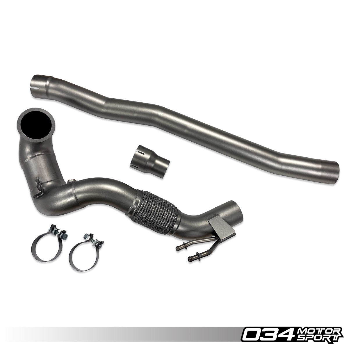 034 Motorsport Cast Stainless Steel Racing Downpipe, 8V Audi A3-S3 & MK7 MK7.5 Volkswagen Golf R