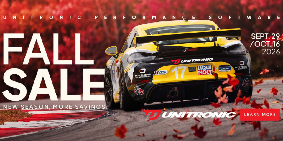 Unitronic performance software fall sale, September 29 to October 16, 2026.